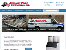 Tablet Screenshot of americanpridemechanical.com
